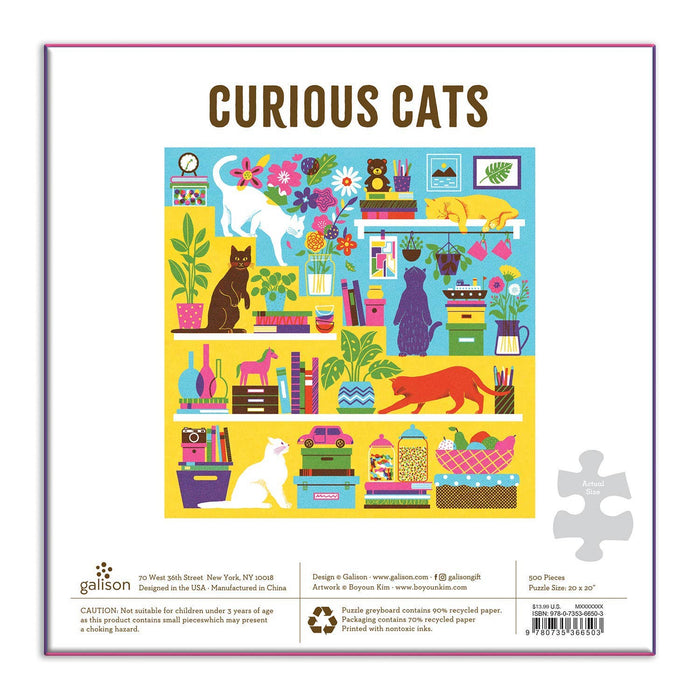 Curious Cats Jigsaw Puzzle Box