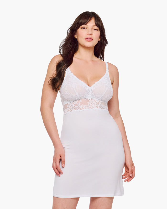 Weiß Negligé - Carmela Curvy Chemise