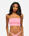 Pink Bralette - Never Say Never Curvy Flirtie Bandeau Bra