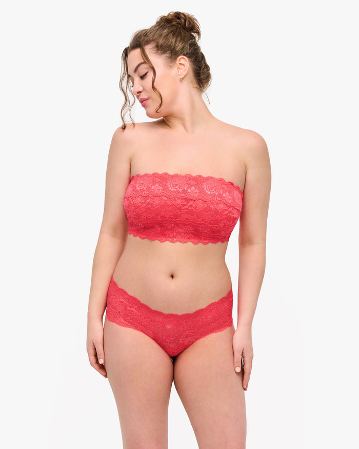 Pink Bralette - Never Say Never Curvy Flirtie Bandeau Bra