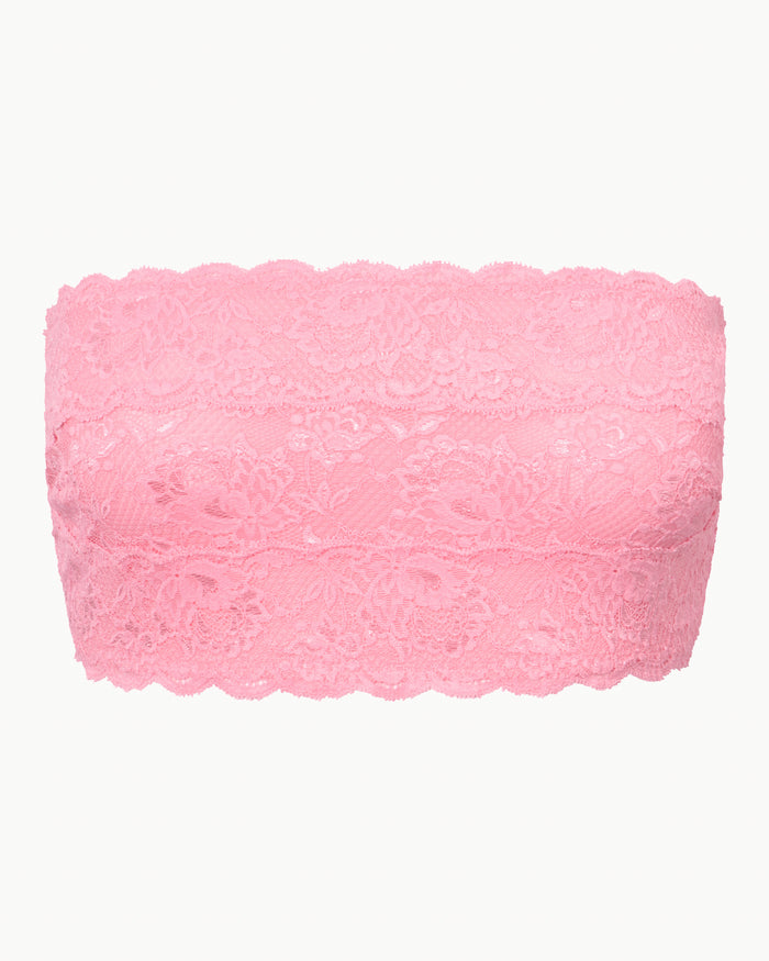 Pink Bralette - Never Say Never Curvy Flirtie Bandeau Bra