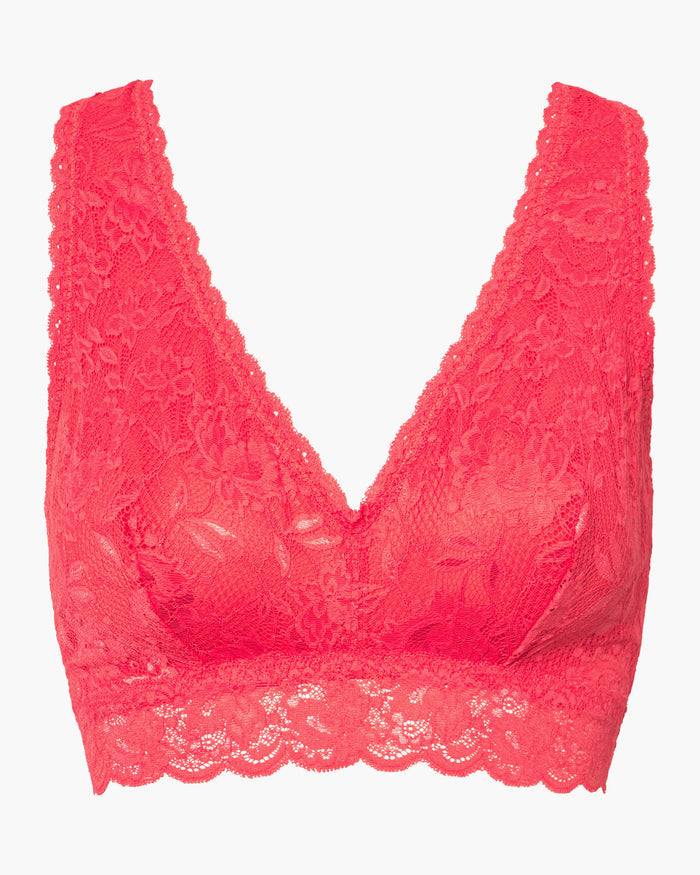 Pink Bralette - Never Say Never Curvy Racie Racerback Bralette