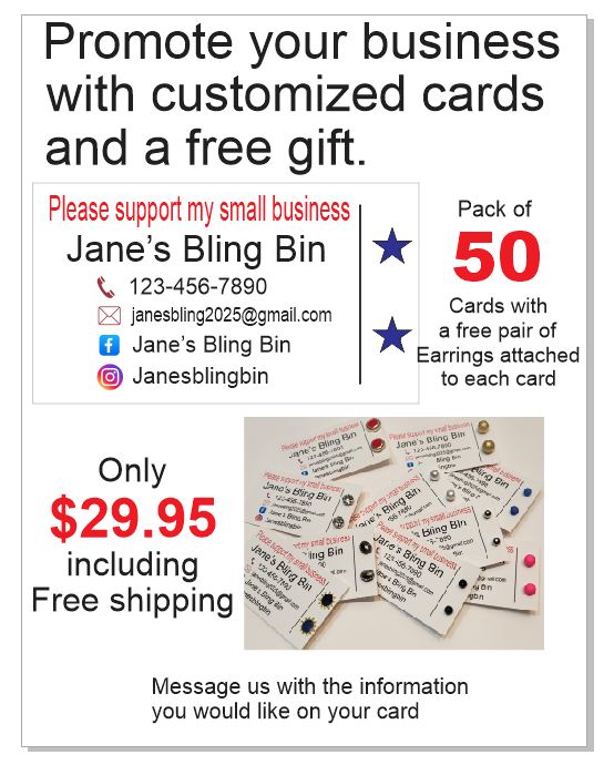 Custom Earring Gift card