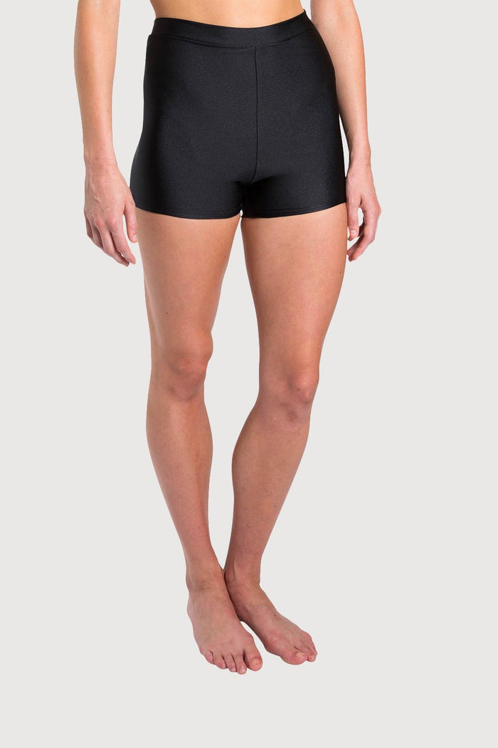 D3200 - Harper High Waist Womens Shiny Lycra Short