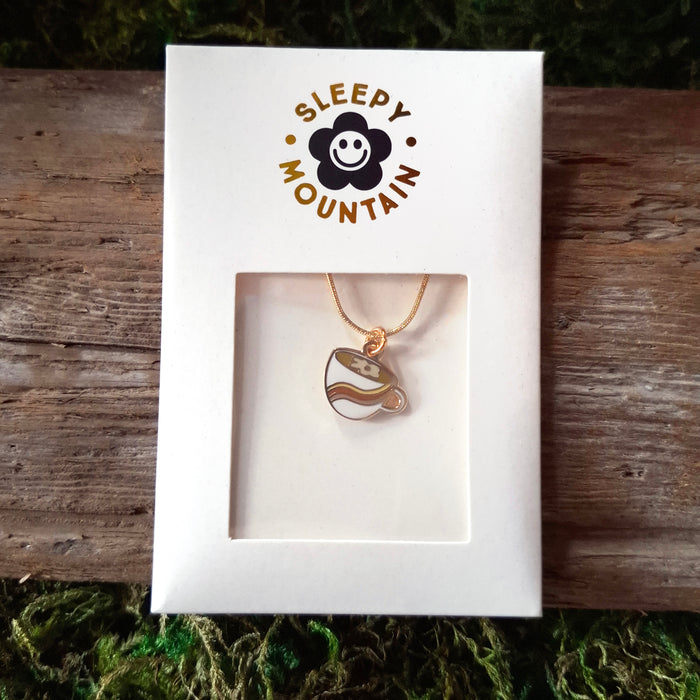 Daisy Latte Charm Necklace