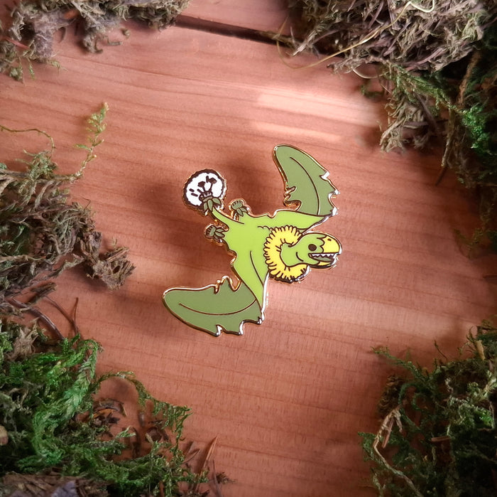 Dandelion Dimorphodon Enamel Pin