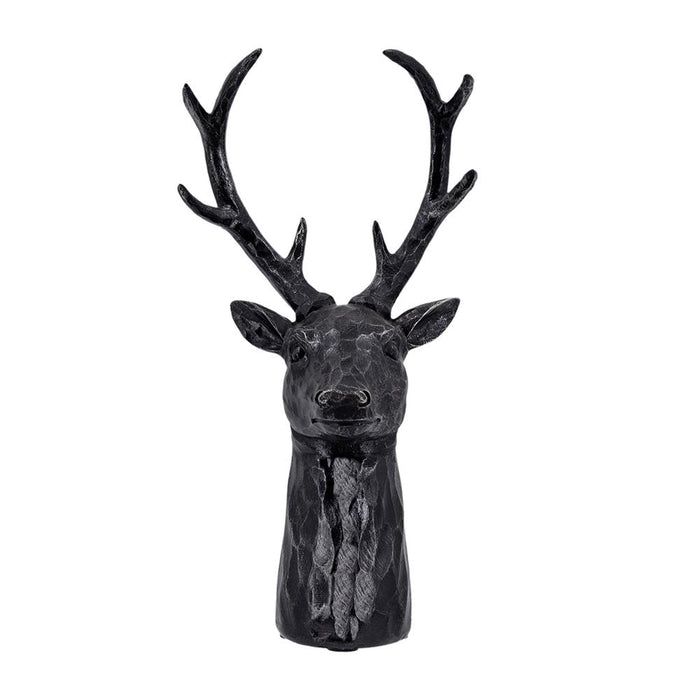 Darby 8-Point Deer Head Black
