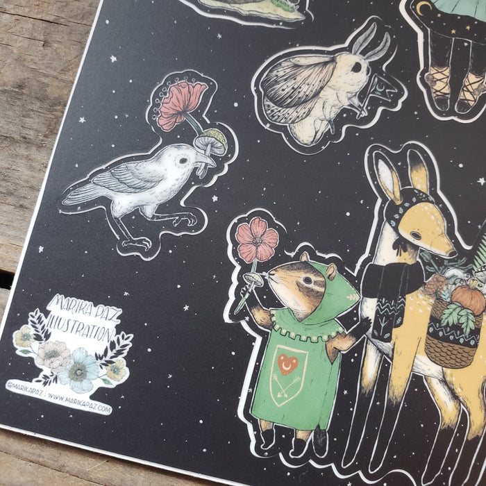 Dark Mage Vinyl Sticker Sheet