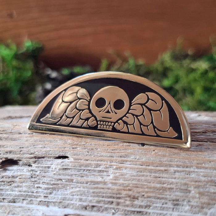 Death's Head Enamel Pin