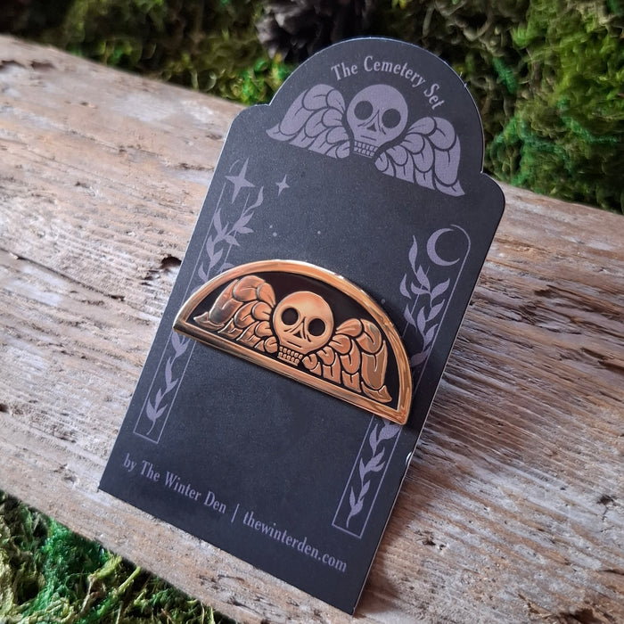 Death's Head Enamel Pin