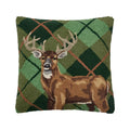 Deer Plaid Hook Pillow
