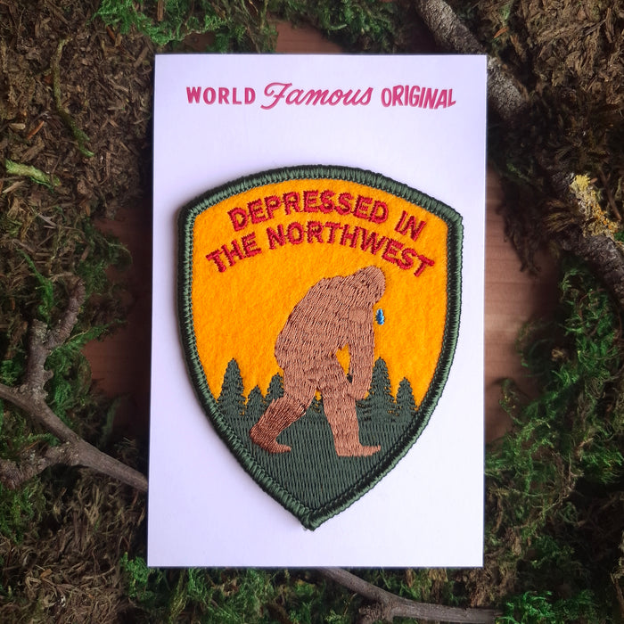"Depressed in the Northwest" Iron-on Patch