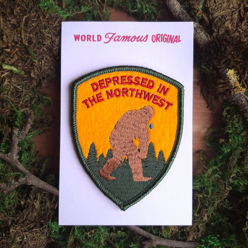 "Depressed in the Northwest" Iron-on Patch
