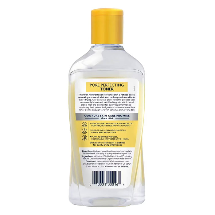Dickinson's Original Witch Hazel Pore Perfecting 100% Natural Facial Toner 16 oz - 6 Pack