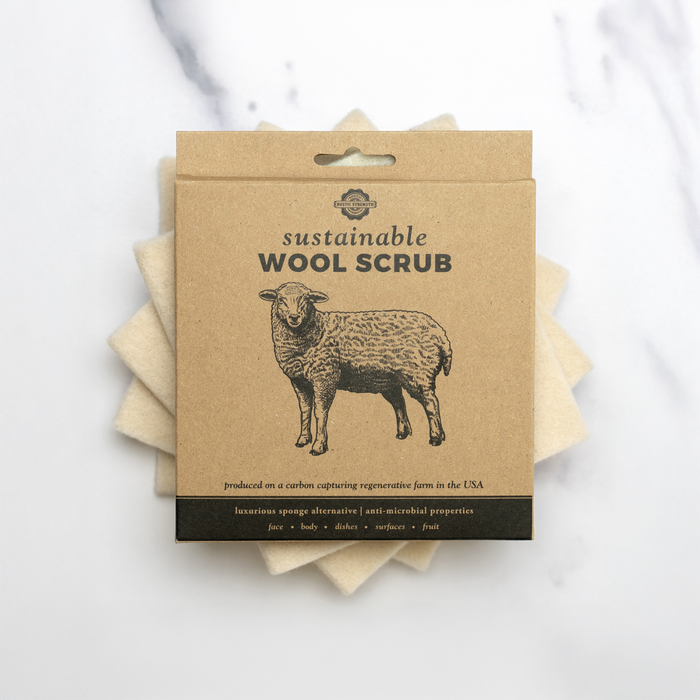 Rustic Strength, Sustainable Wool Scrub