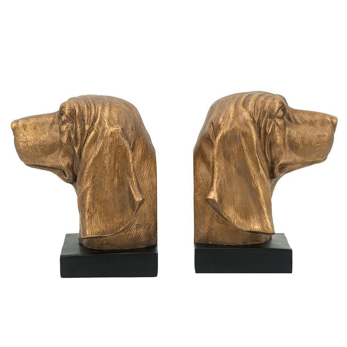 Dog Head Bookends