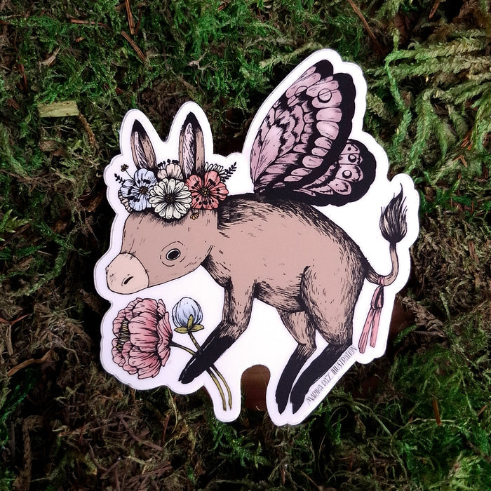 Donkey Fairy Vinyl Sticker