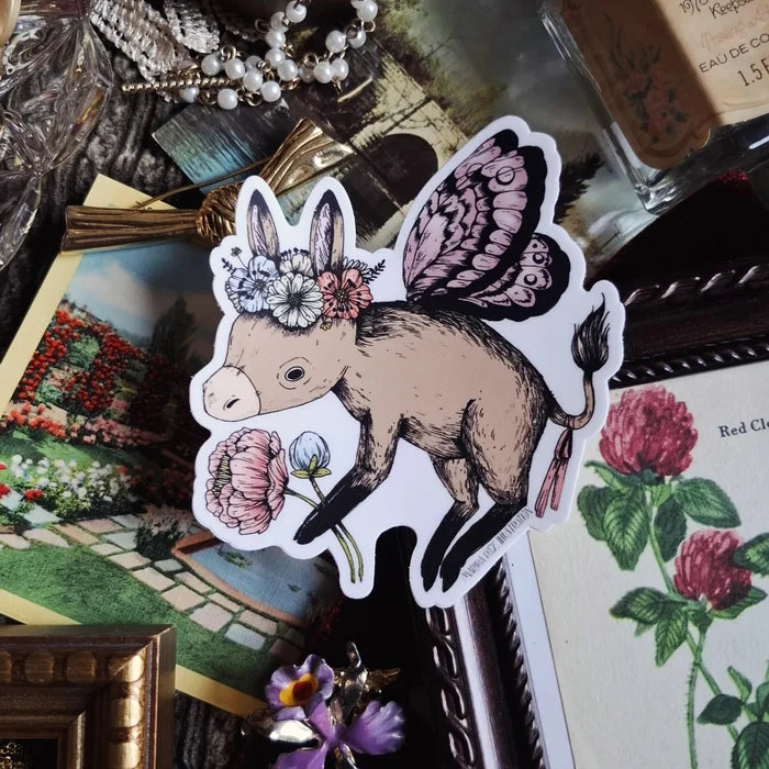 Donkey Fairy Vinyl Sticker
