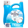 Downy Soft 2-in-1 Liquid Fabric Softener, Cool Cotton, 257 Loads, 150 fl. oz.