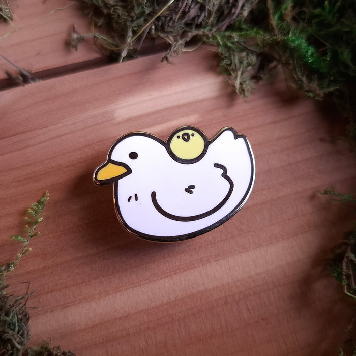Duck & Duckling Enamel Pin