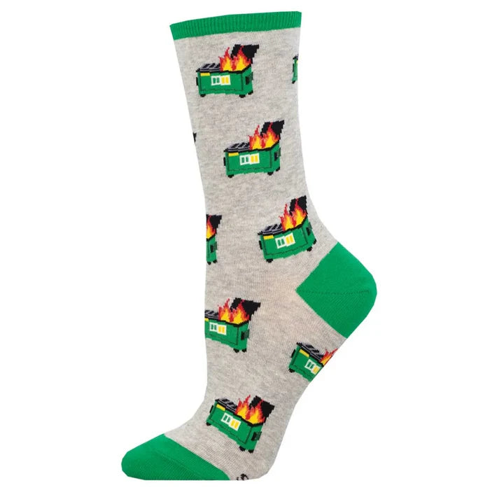 Dumpster Fire Women's Socks