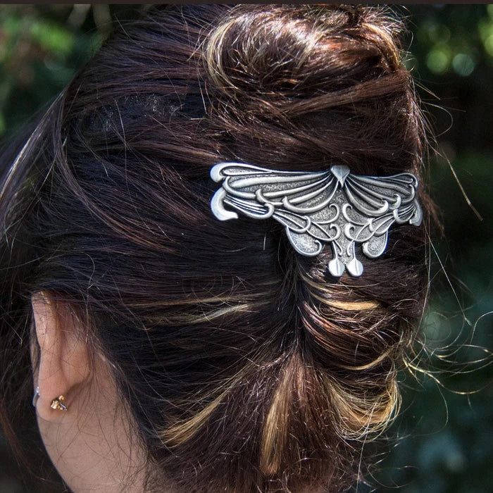 Elvish Pewter Hair Barrette