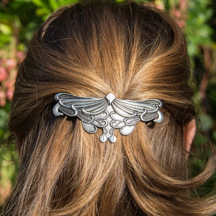 Elvish Pewter Hair Barrette