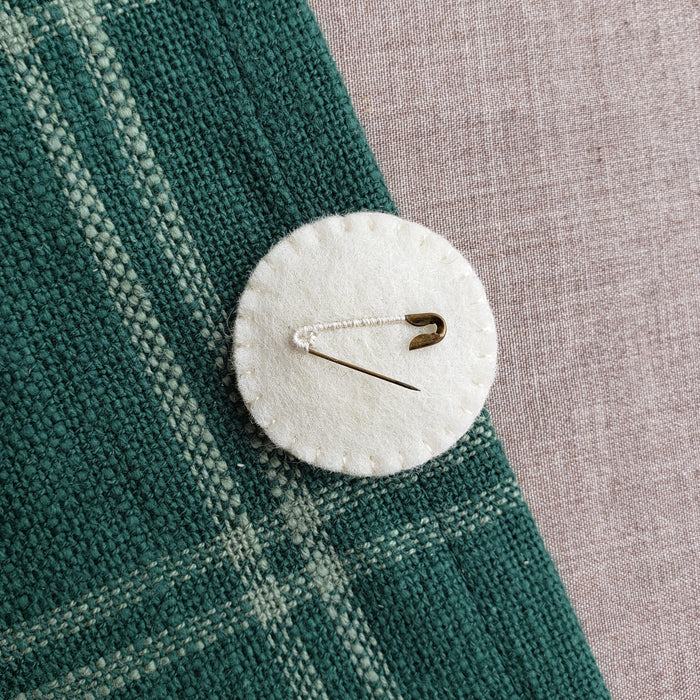 Embroidered Floral Hedgehog Brooch