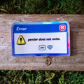 "Error: Gender Does Not Exist" Holographic Vinyl Sticker