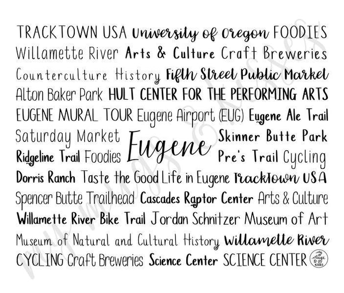 Eugene, OR Travel Mug