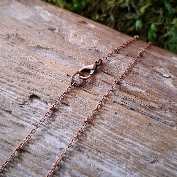 Faceted Moss Agate Fern Necklace