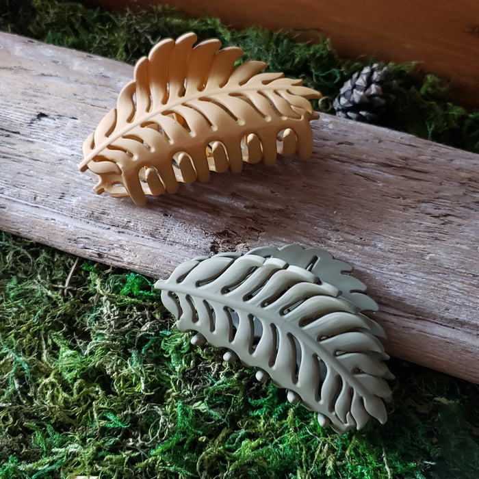 Fern Leaf Claw Hair Clip