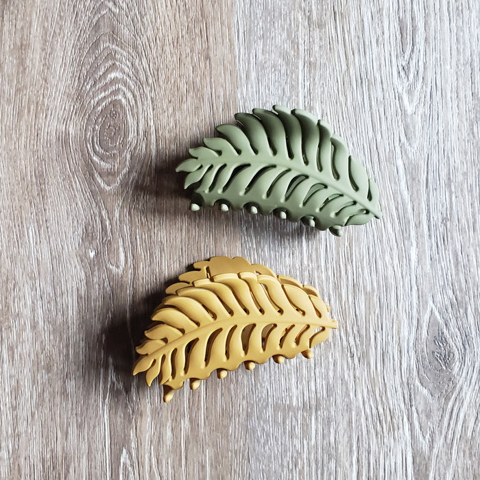 Fern Leaf Claw Hair Clip