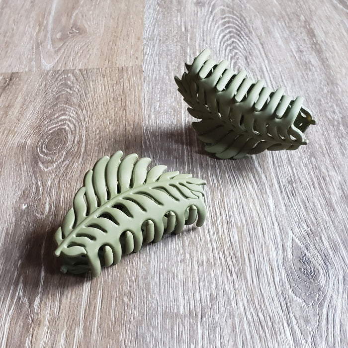 Fern Leaf Claw Hair Clip