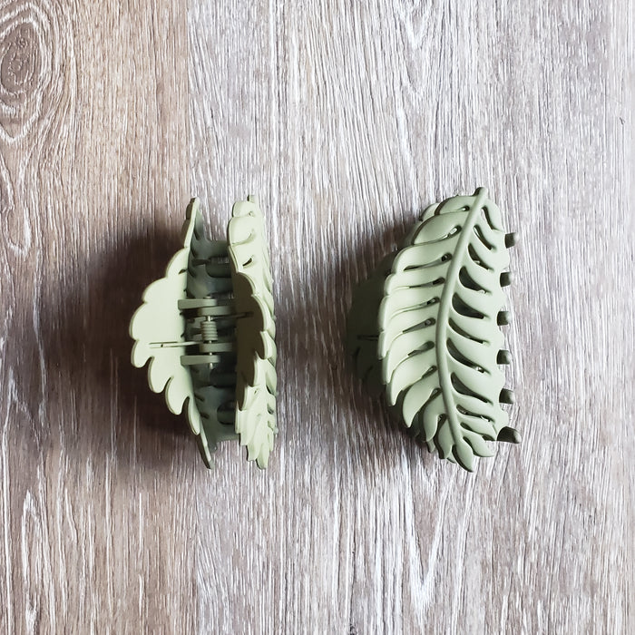 Fern Leaf Claw Hair Clip