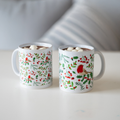 Festive Ceramic Robins Mug 330ml Assorted