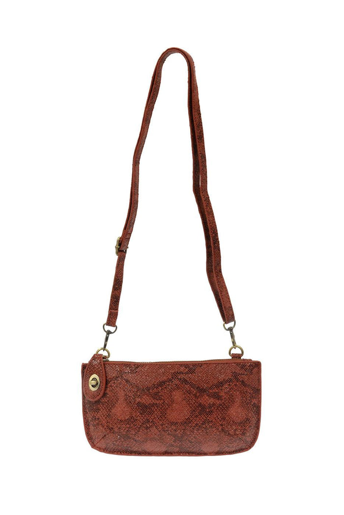 Fire Python Mini Crossbody Wristlet Clutch