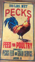 Flat Tin Sign - PECKS-Jantiques LLC.