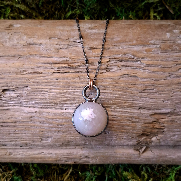 Flower Agate Sphere Pendant