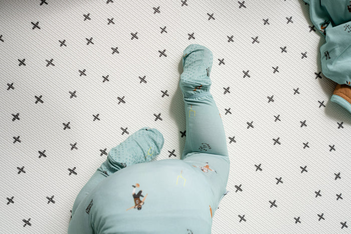 Footed Bamboo Sleeper- Touchdown