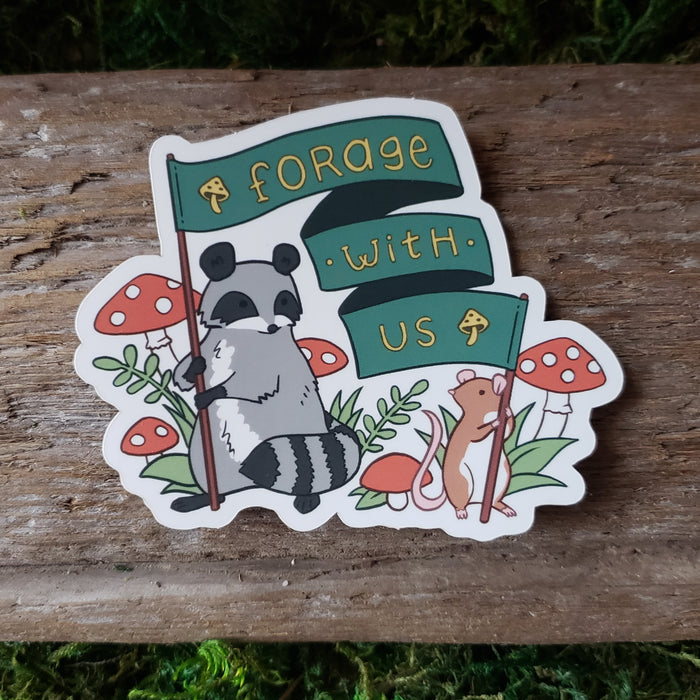 "Forage With Us" Vinyl Sticker
