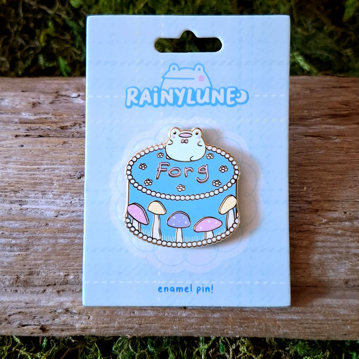 "Forg" Cake Frog Enamel Pin
