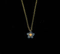 Forget Me Not Single Flower Pendant - 16" Adj.