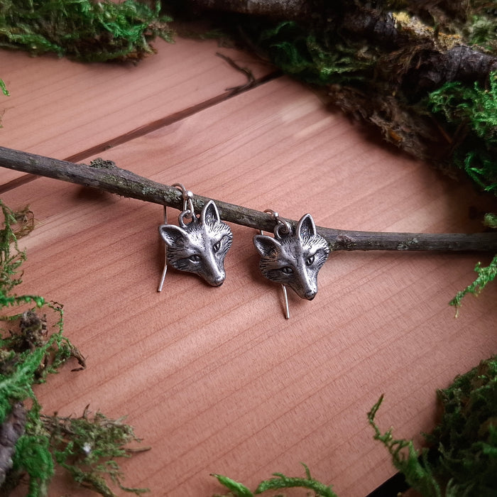 Fox Head Earrings