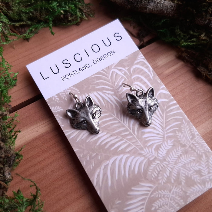Fox Head Earrings