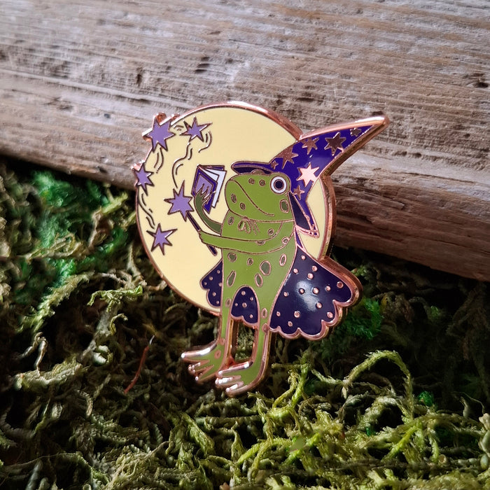 Frog Wizard Enamel Pin