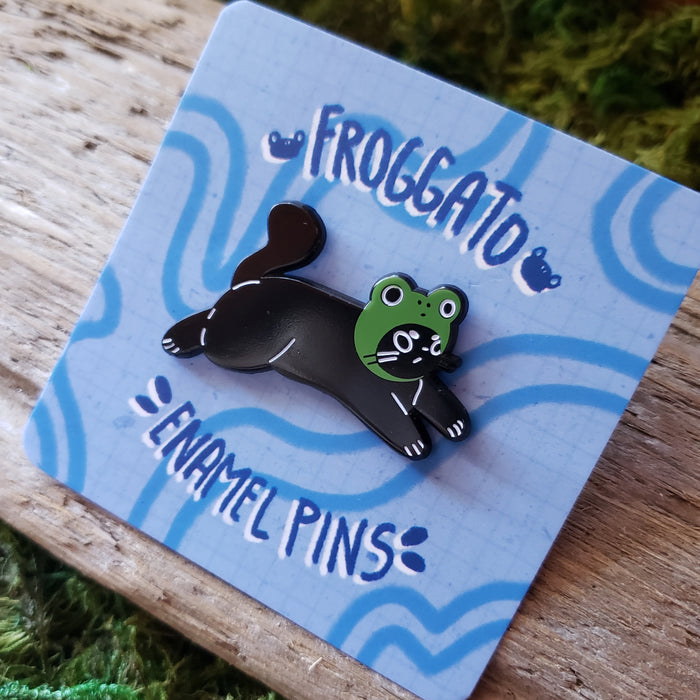 Froggo Cat Enamel Pin