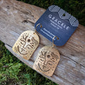Gaia Brass Earrings