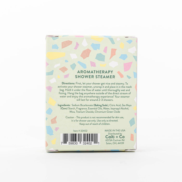 Packaging of aromatherapy shower steamer