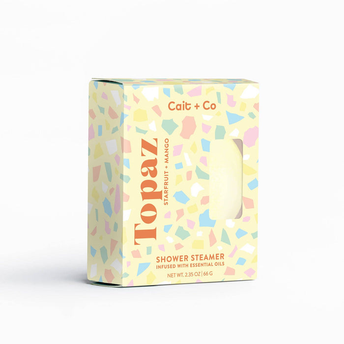 Cait + Co Topaz shower steamer